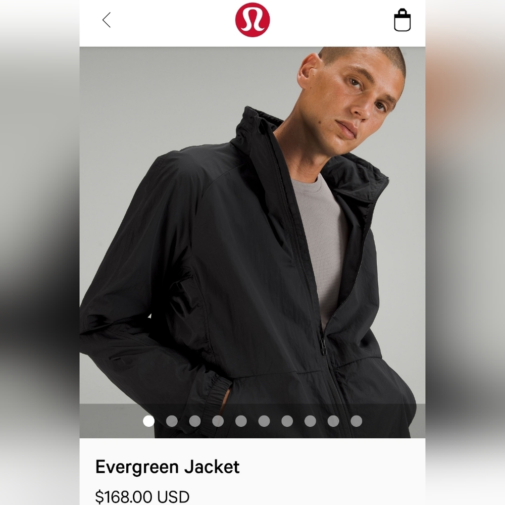 Brand New Lululemon Evergreen Black Med Jacket with Tags